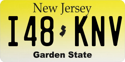 NJ license plate I48KNV