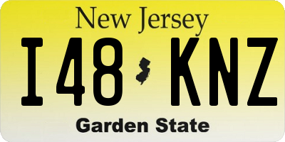 NJ license plate I48KNZ