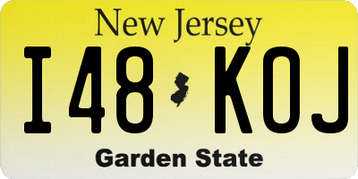 NJ license plate I48KOJ