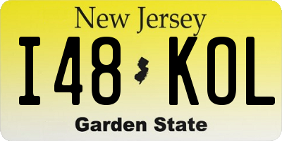 NJ license plate I48KOL