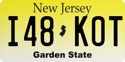 NJ license plate I48KOT