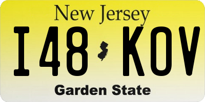 NJ license plate I48KOV