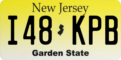 NJ license plate I48KPB