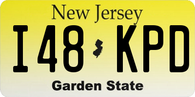 NJ license plate I48KPD