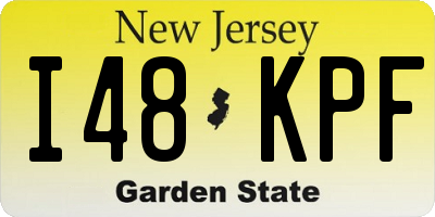 NJ license plate I48KPF