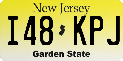 NJ license plate I48KPJ