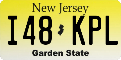 NJ license plate I48KPL