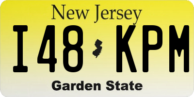 NJ license plate I48KPM