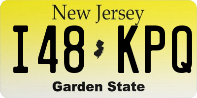 NJ license plate I48KPQ