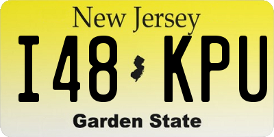 NJ license plate I48KPU