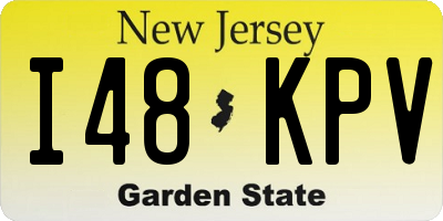 NJ license plate I48KPV
