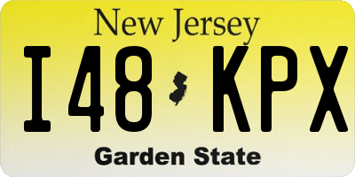 NJ license plate I48KPX