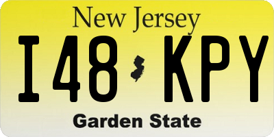 NJ license plate I48KPY
