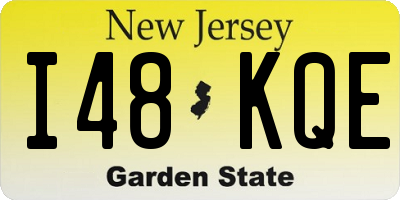 NJ license plate I48KQE