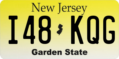 NJ license plate I48KQG