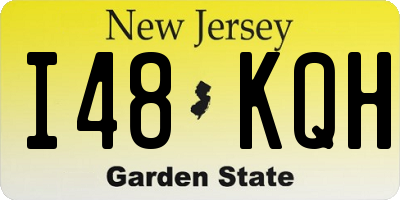 NJ license plate I48KQH