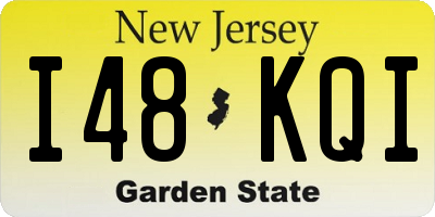 NJ license plate I48KQI