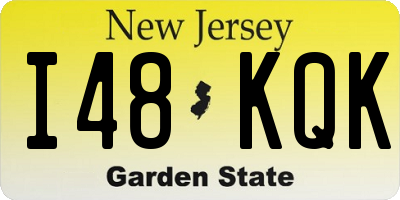 NJ license plate I48KQK
