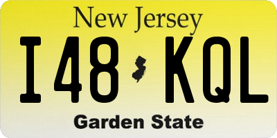 NJ license plate I48KQL