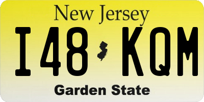 NJ license plate I48KQM