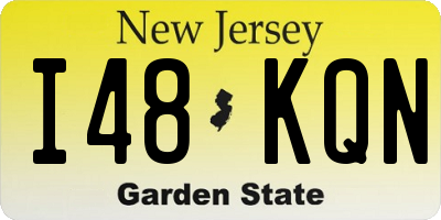 NJ license plate I48KQN