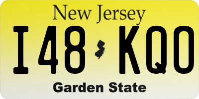 NJ license plate I48KQO