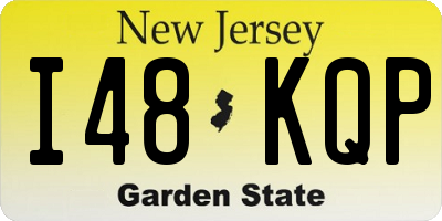 NJ license plate I48KQP