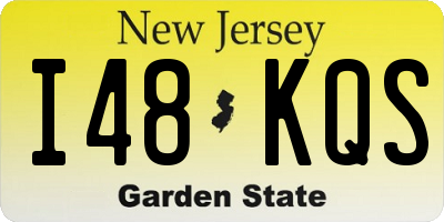 NJ license plate I48KQS