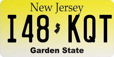 NJ license plate I48KQT