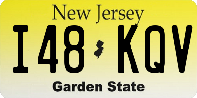 NJ license plate I48KQV