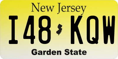 NJ license plate I48KQW