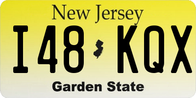 NJ license plate I48KQX