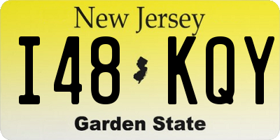 NJ license plate I48KQY