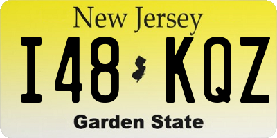 NJ license plate I48KQZ