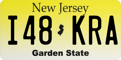 NJ license plate I48KRA