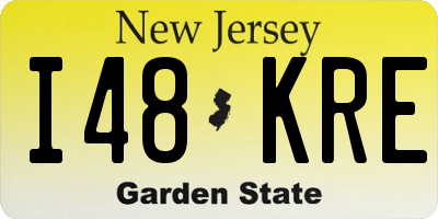 NJ license plate I48KRE