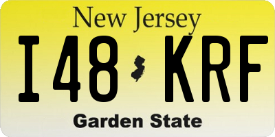 NJ license plate I48KRF