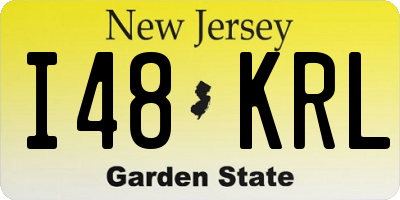NJ license plate I48KRL