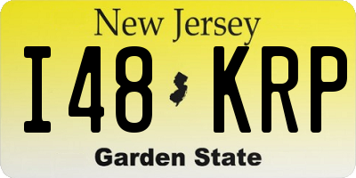 NJ license plate I48KRP
