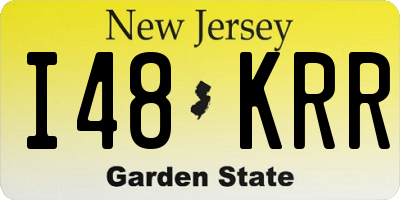 NJ license plate I48KRR