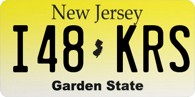 NJ license plate I48KRS