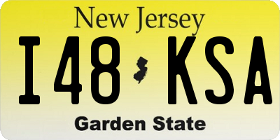NJ license plate I48KSA
