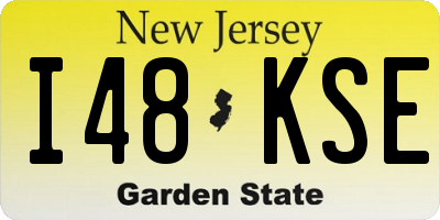 NJ license plate I48KSE