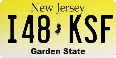 NJ license plate I48KSF
