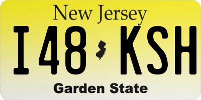 NJ license plate I48KSH