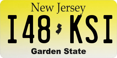 NJ license plate I48KSI