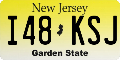 NJ license plate I48KSJ