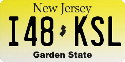 NJ license plate I48KSL