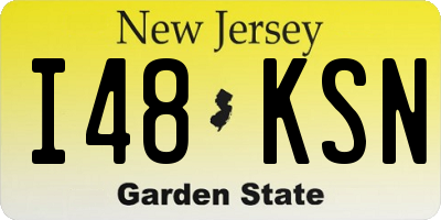 NJ license plate I48KSN