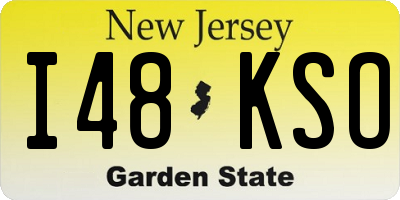 NJ license plate I48KSO
